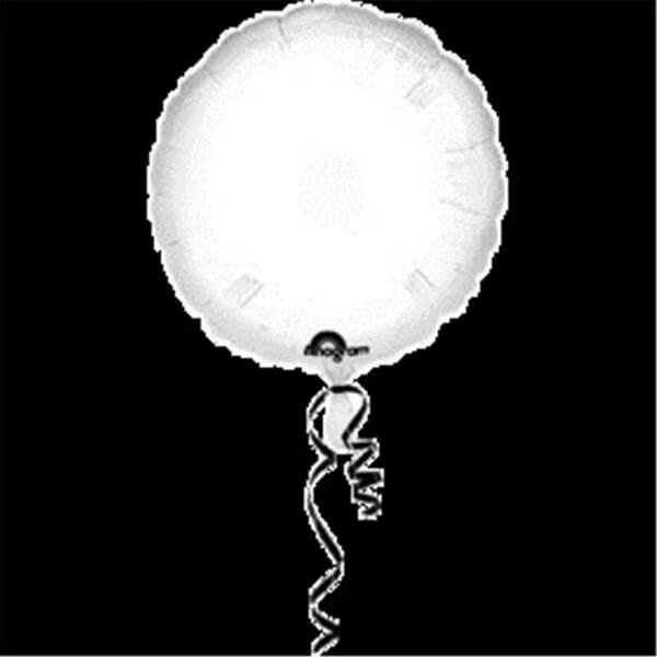 18 in. Opaque White Round HX Anagram Balloon, Loftus International, Mfr#: A2-0595
